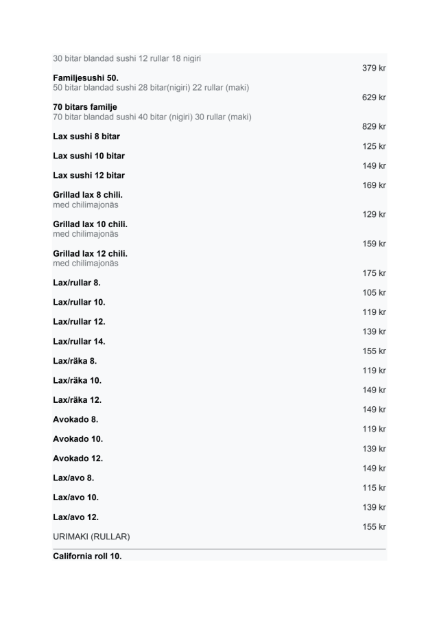 PDF Menu page 2