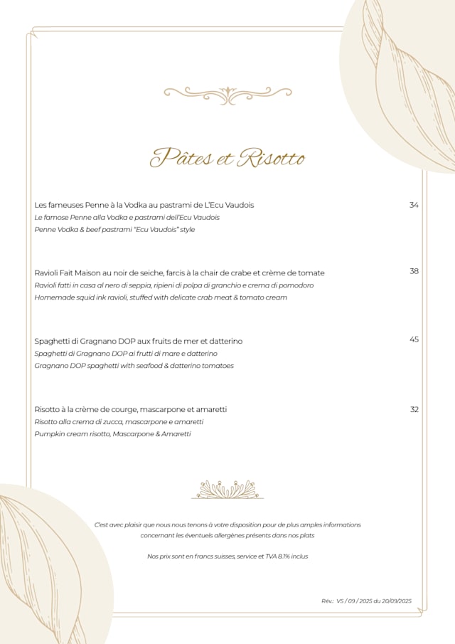 PDF Menu page 2