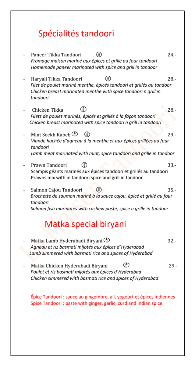 PDF Menu page 2