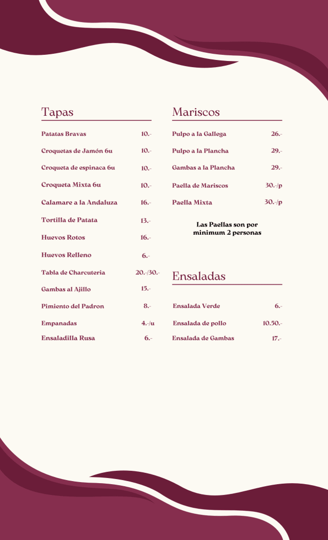 PDF Menu page 2