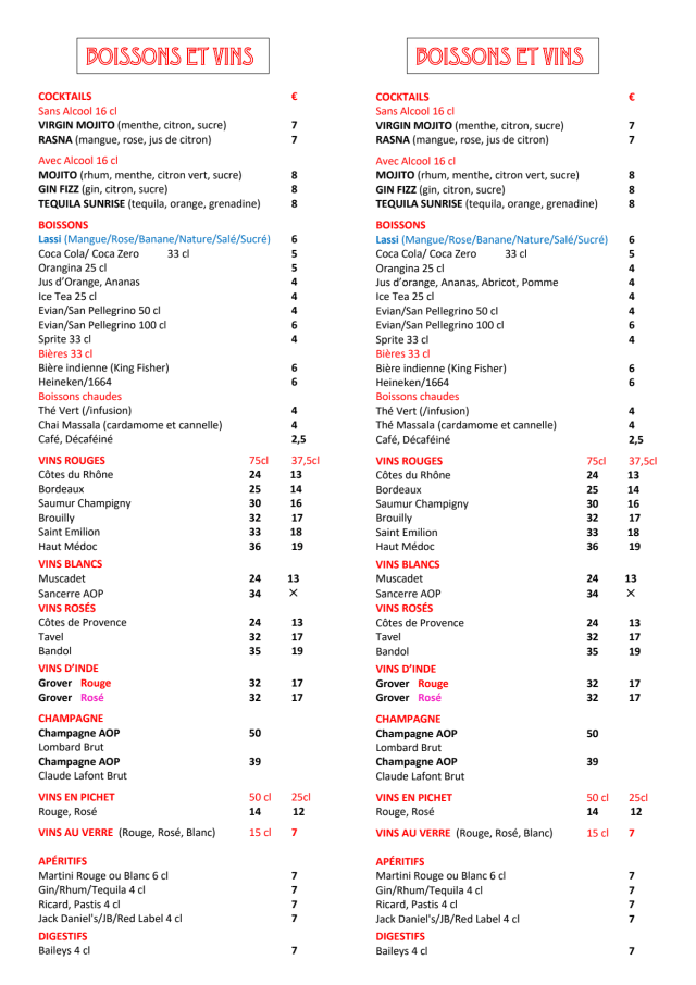 PDF Menu page 2