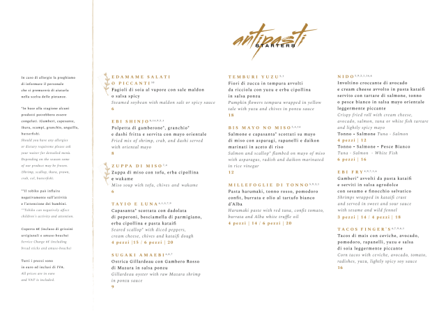 PDF Menu page 2