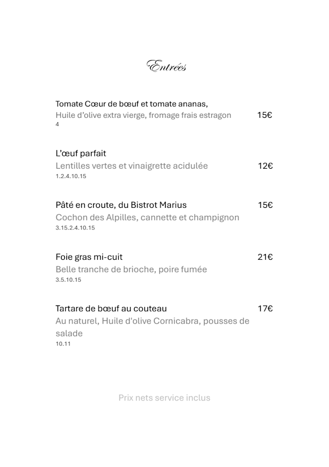 PDF Menu page 2