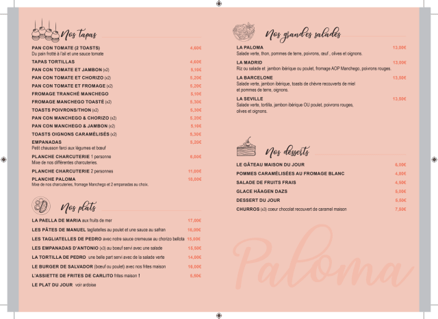 PDF Menu page 2