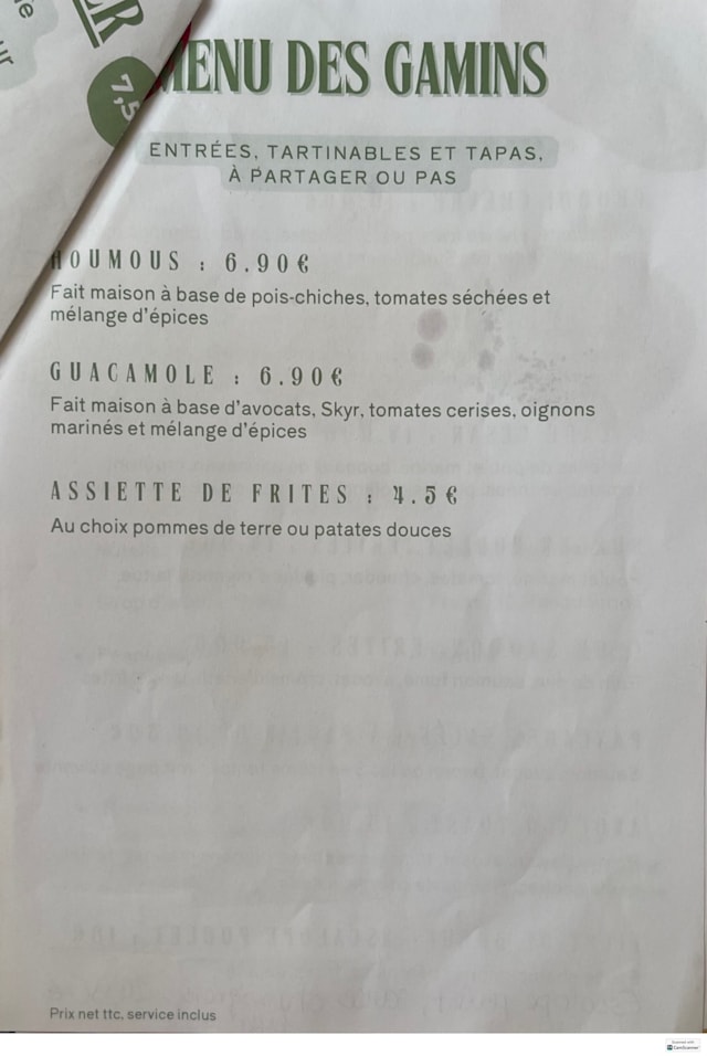 PDF Menu page 2