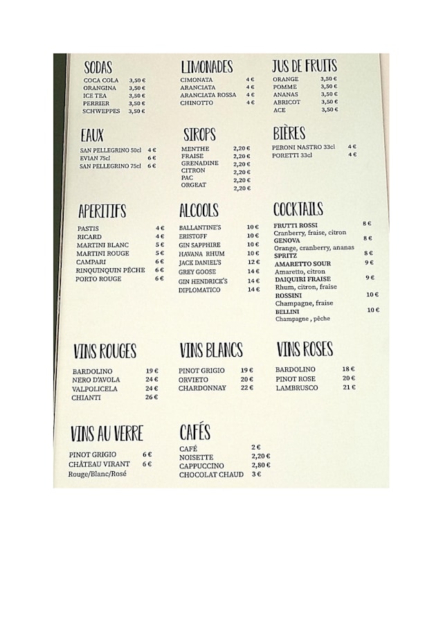 PDF Menu page 2