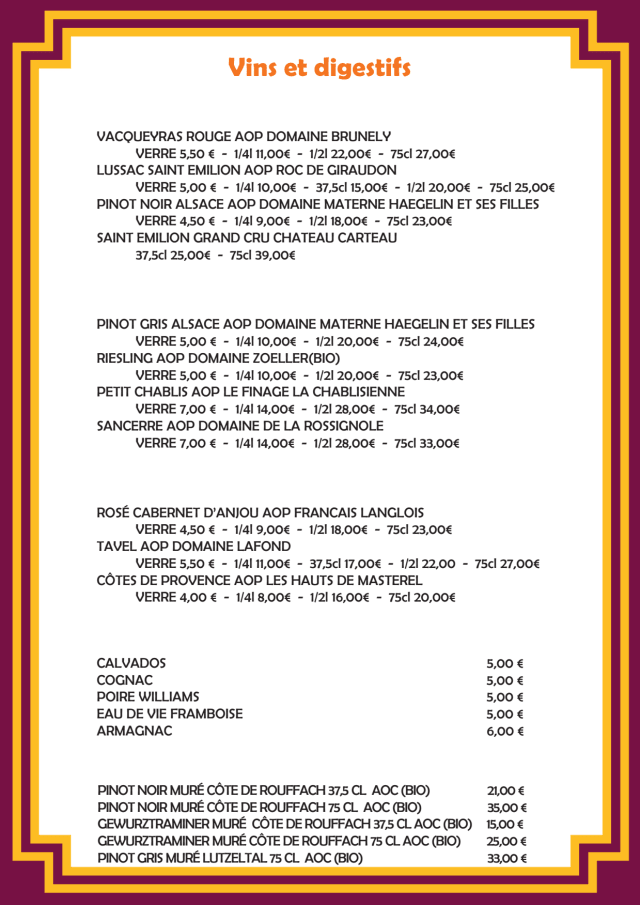 PDF Menu page 2
