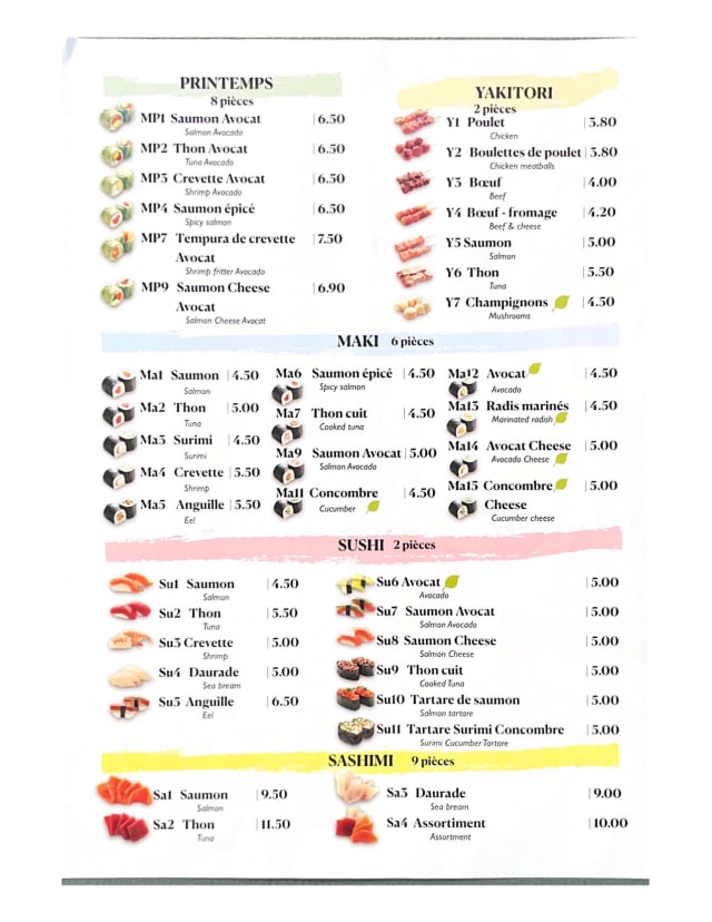 PDF Menu page 2