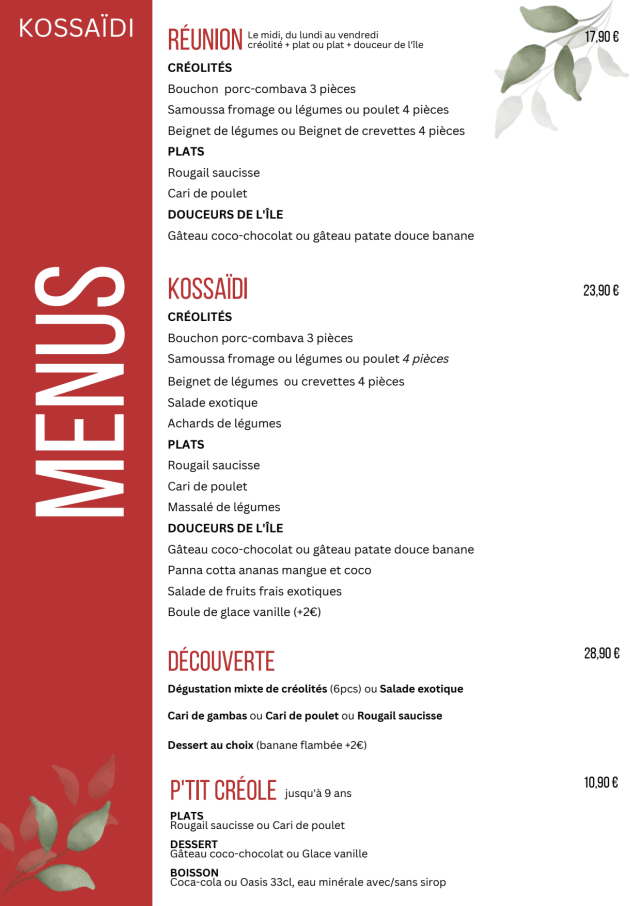 PDF Menu page 2