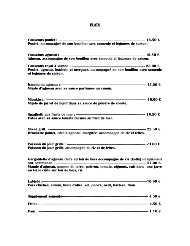 PDF Menu page 2