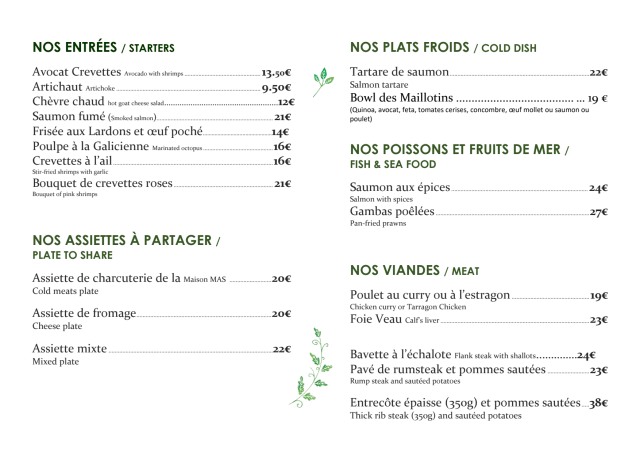 PDF Menu page 2