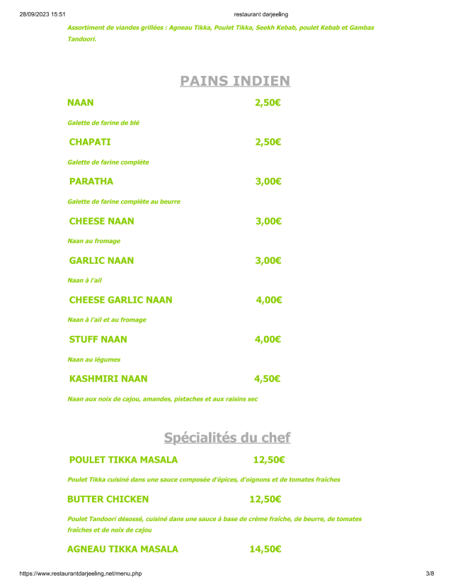 PDF Menu page 2