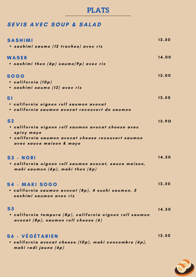 PDF Menu page 2