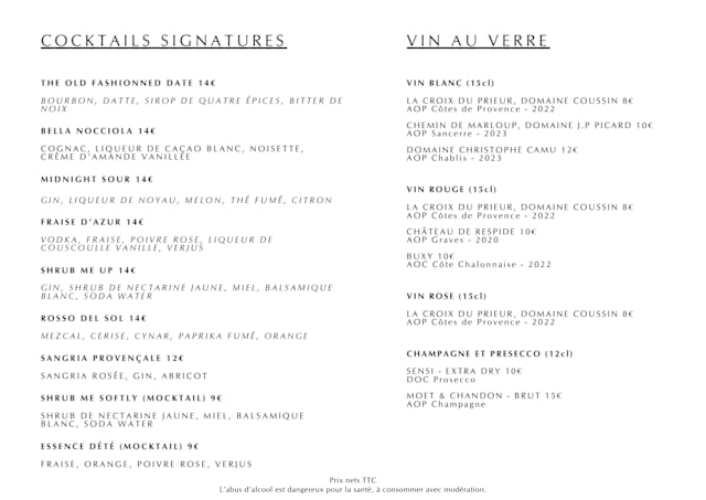 PDF Menu page 2