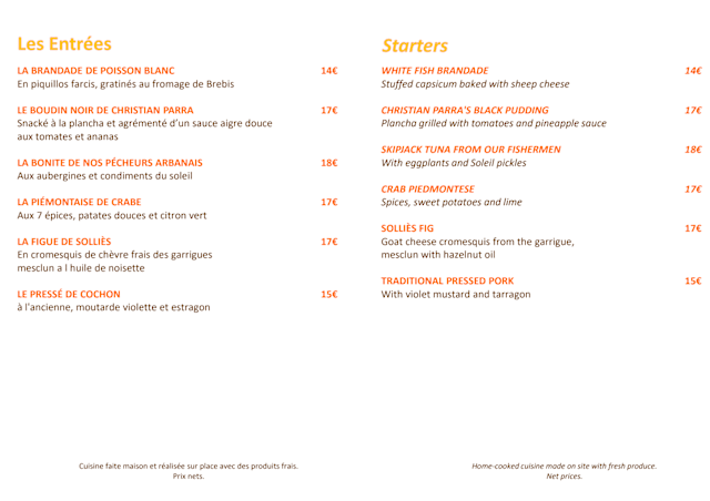 PDF Menu page 2