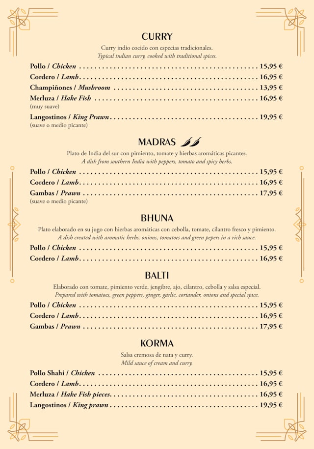 PDF Menu page 2
