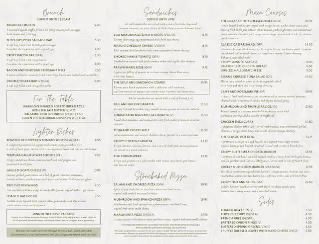 Menus 2026 - The Claret Jug @ Slaley Hall in Hexham | TheFork