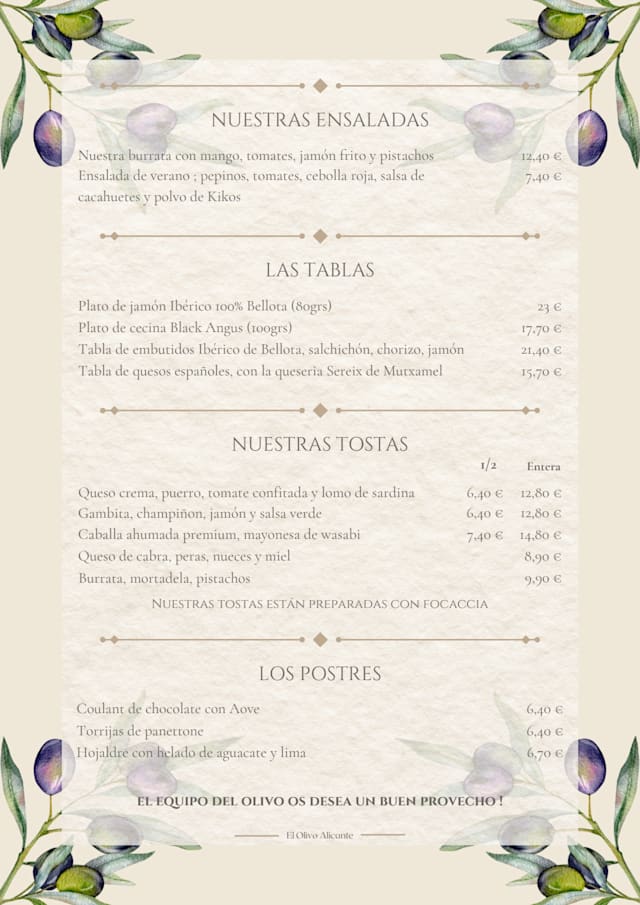 PDF Menu page 2