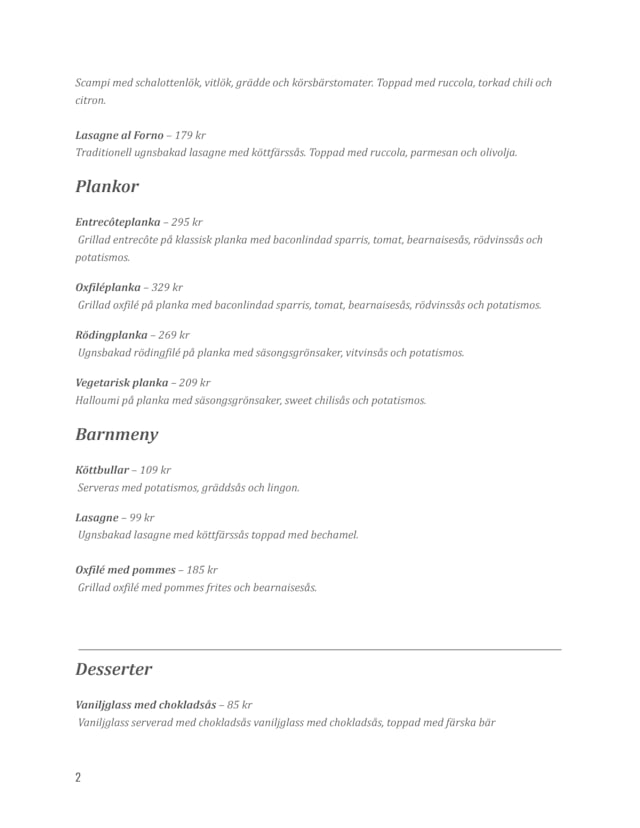 PDF Menu page 2