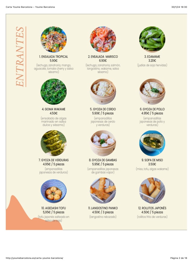PDF Menu page 2