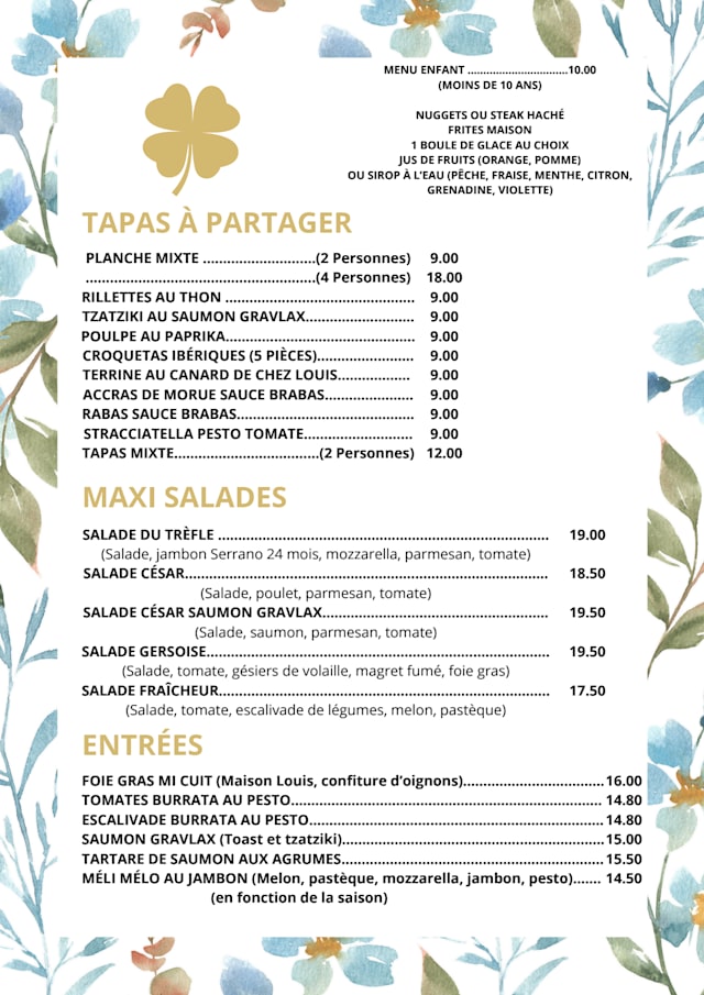 PDF Menu page 2