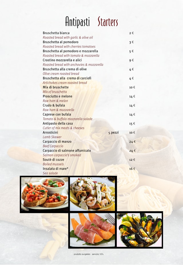 PDF Menu page 2