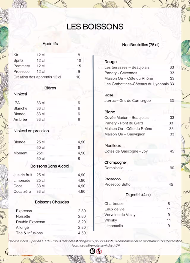 PDF Menu page 2