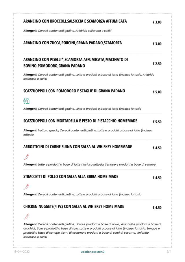 PDF Menu page 2