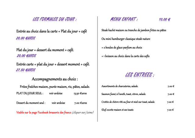 PDF Menu page 2