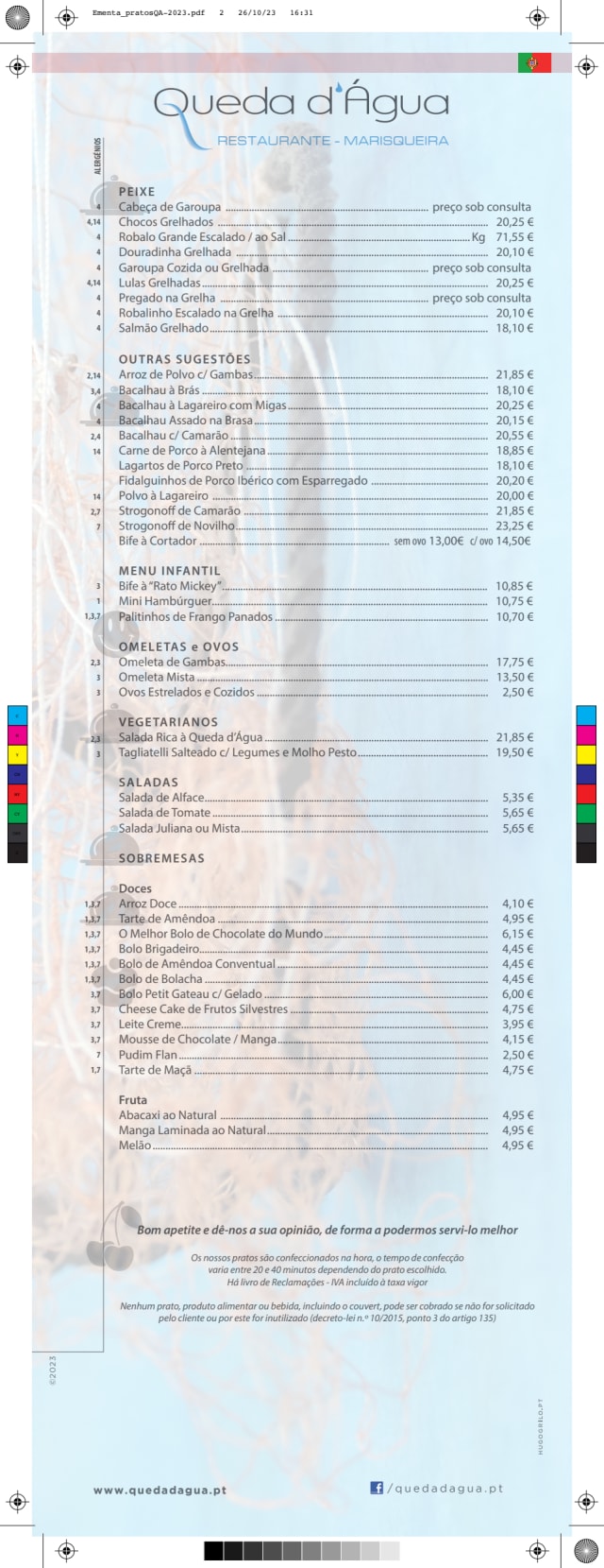 PDF Menu page 2