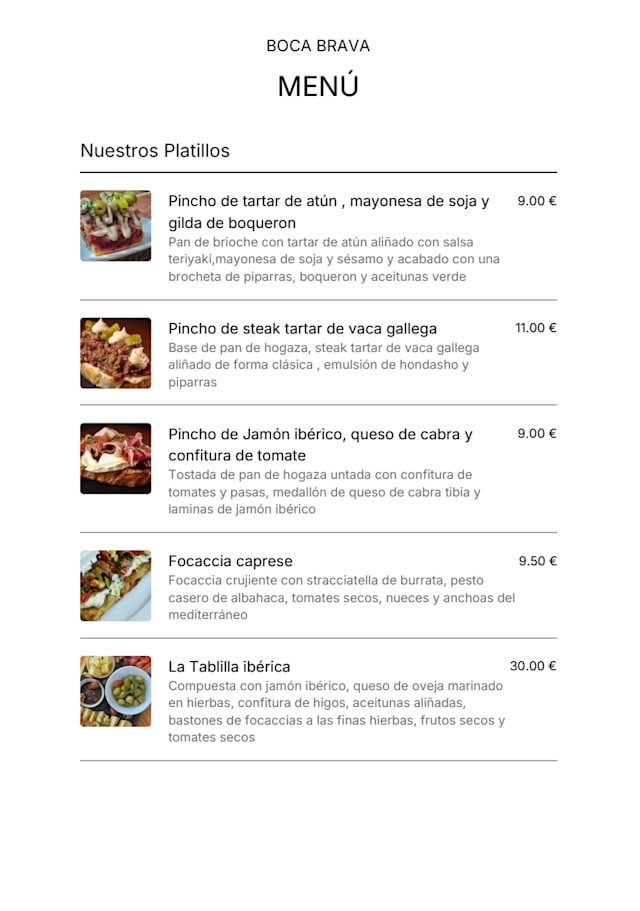 PDF Menu page 2
