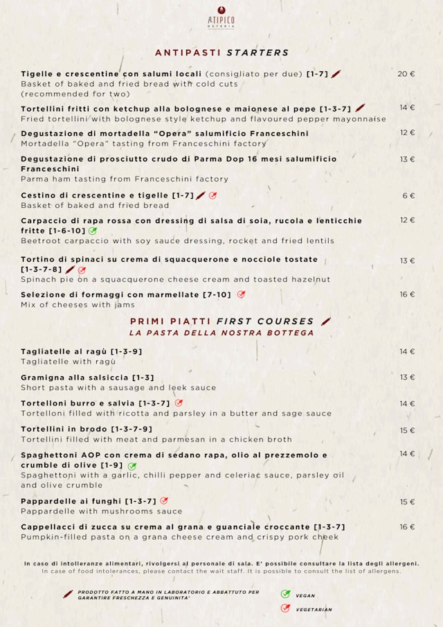 PDF Menu page 2