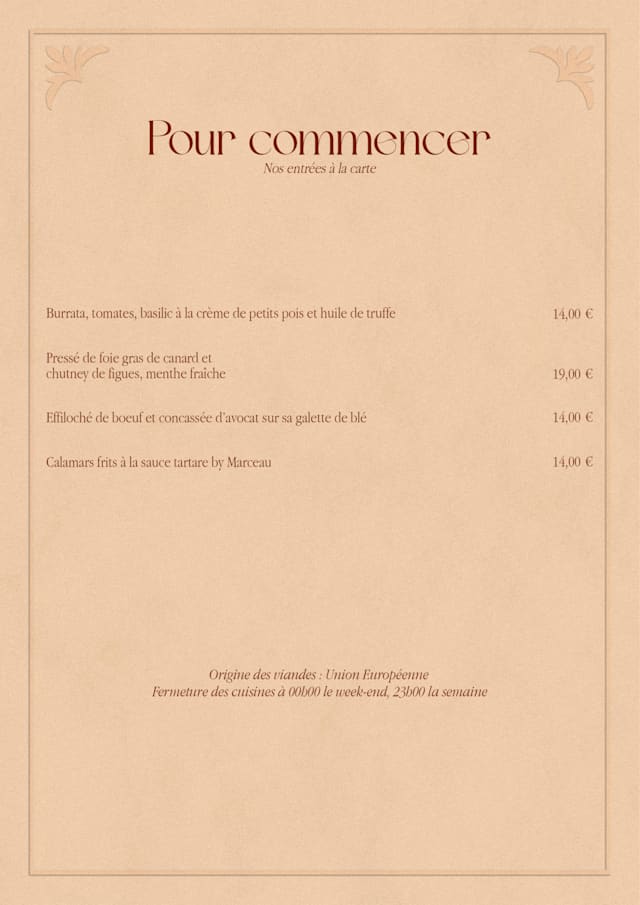PDF Menu page 2