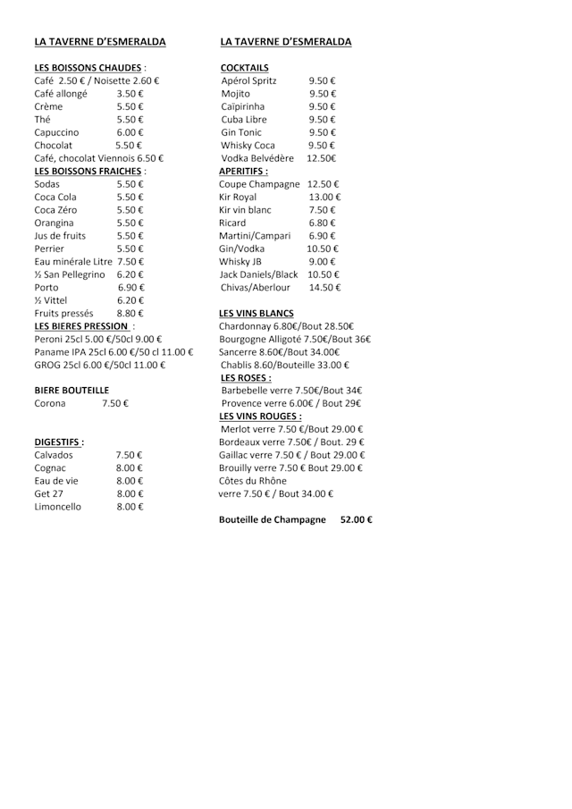 PDF Menu page 2
