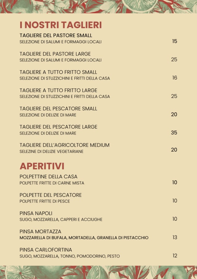PDF Menu page 2