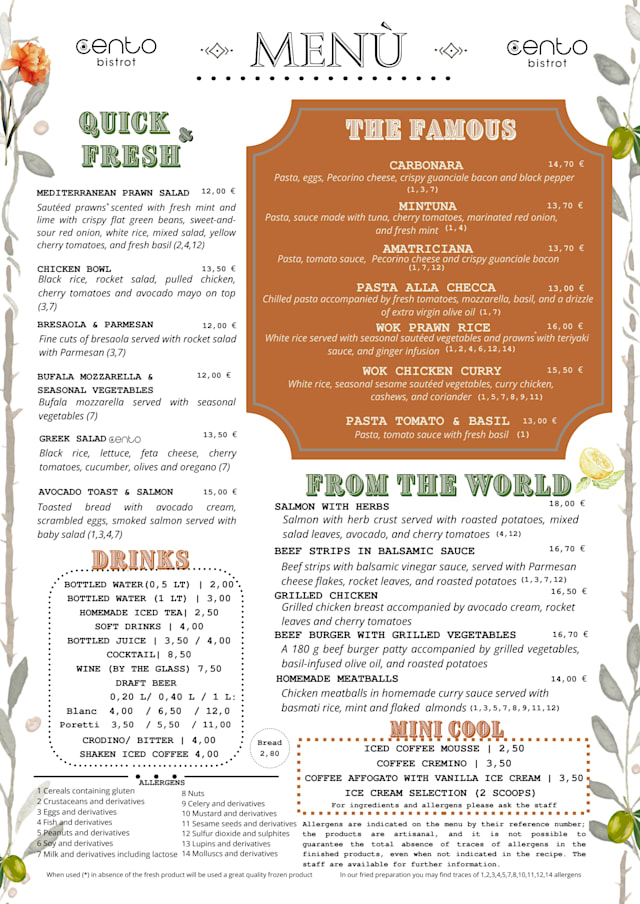 PDF Menu page 2
