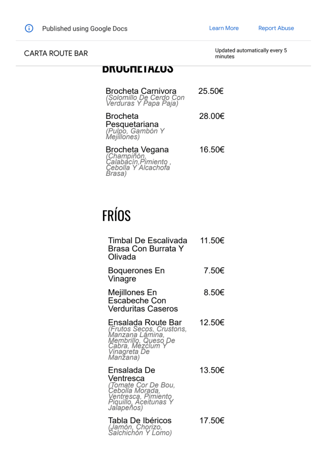 PDF Menu page 2