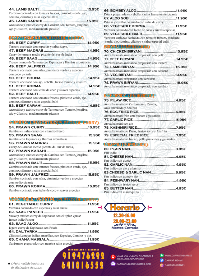 PDF Menu page 2
