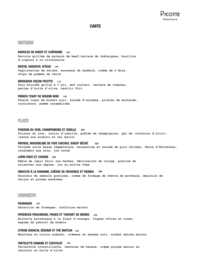 PDF Menu page 2