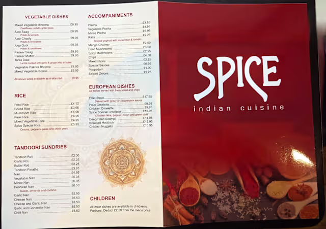 Spice Hamilton Menu Menus 2026 - Spice Indian Cuisine - Hamilton in Hamilton | TheFork