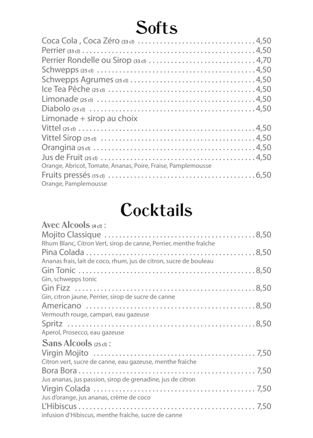 PDF Menu page 2