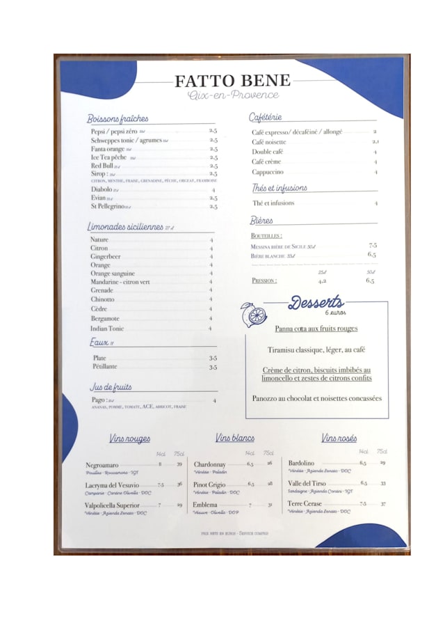 PDF Menu page 2
