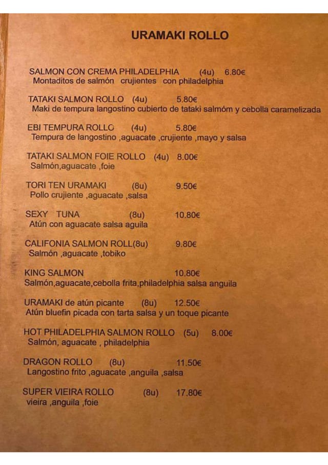 PDF Menu page 2