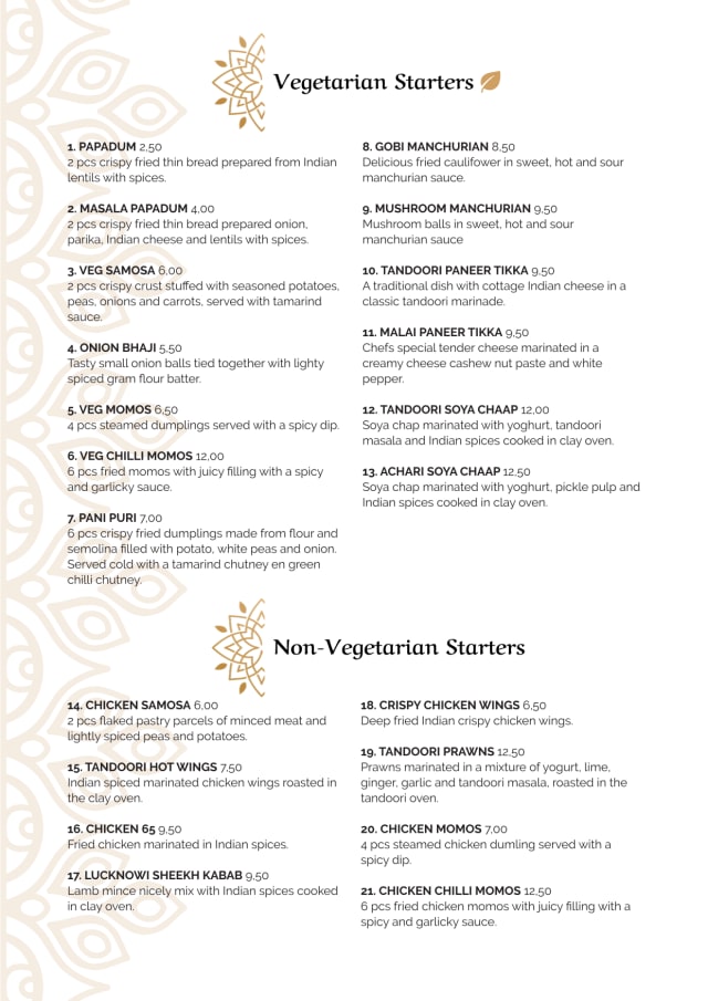 PDF Menu page 2