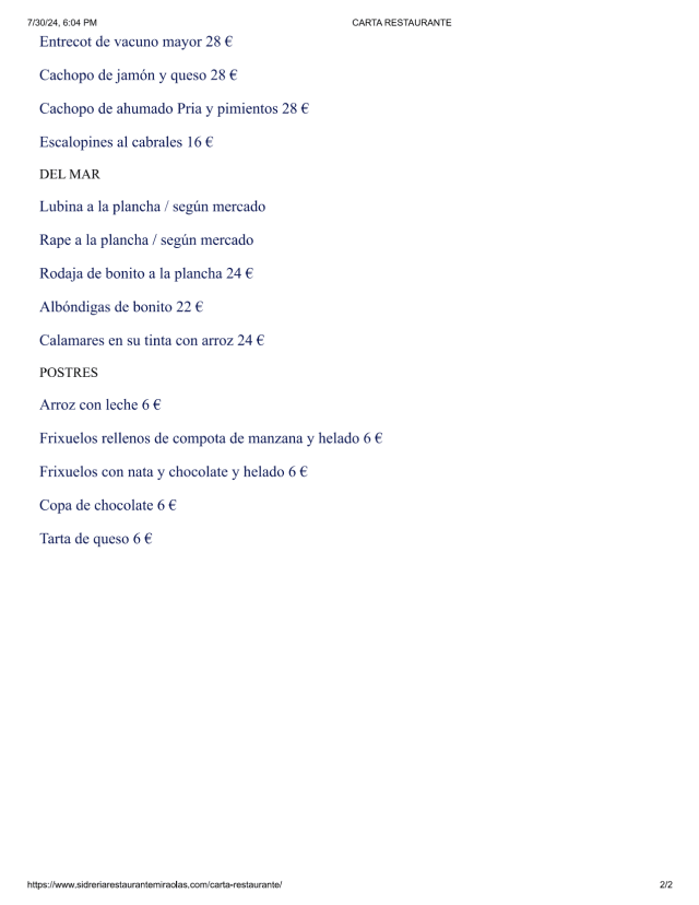 PDF Menu page 2
