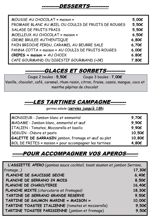 PDF Menu page 2