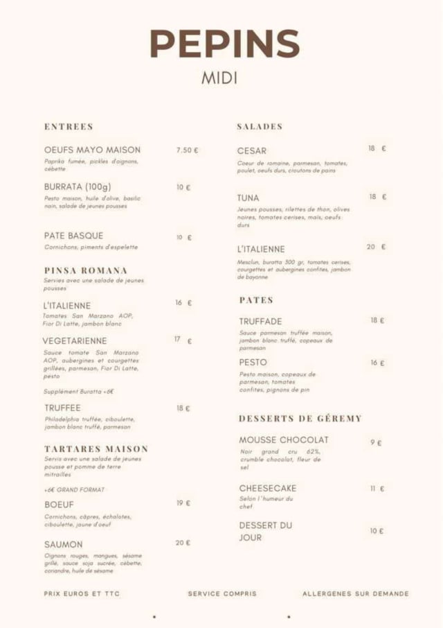 PDF Menu page 2