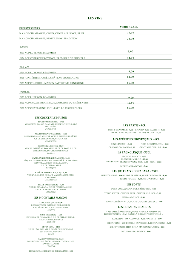PDF Menu page 2