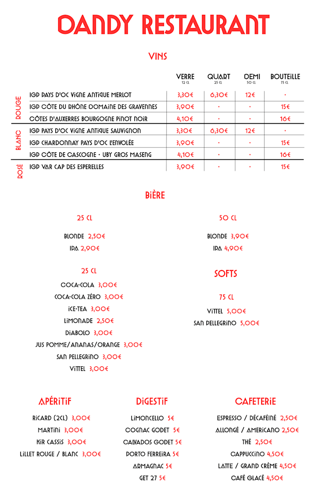 PDF Menu page 2