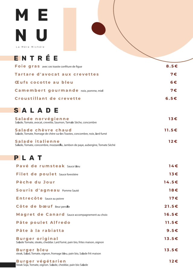 PDF Menu page 2
